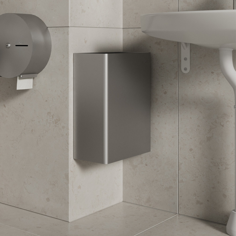 Waste basket Stay - 23L - Brushed stainless steel