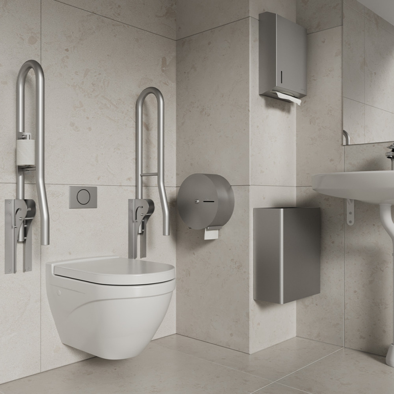 Waste basket Stay - 23L - Brushed stainless steel