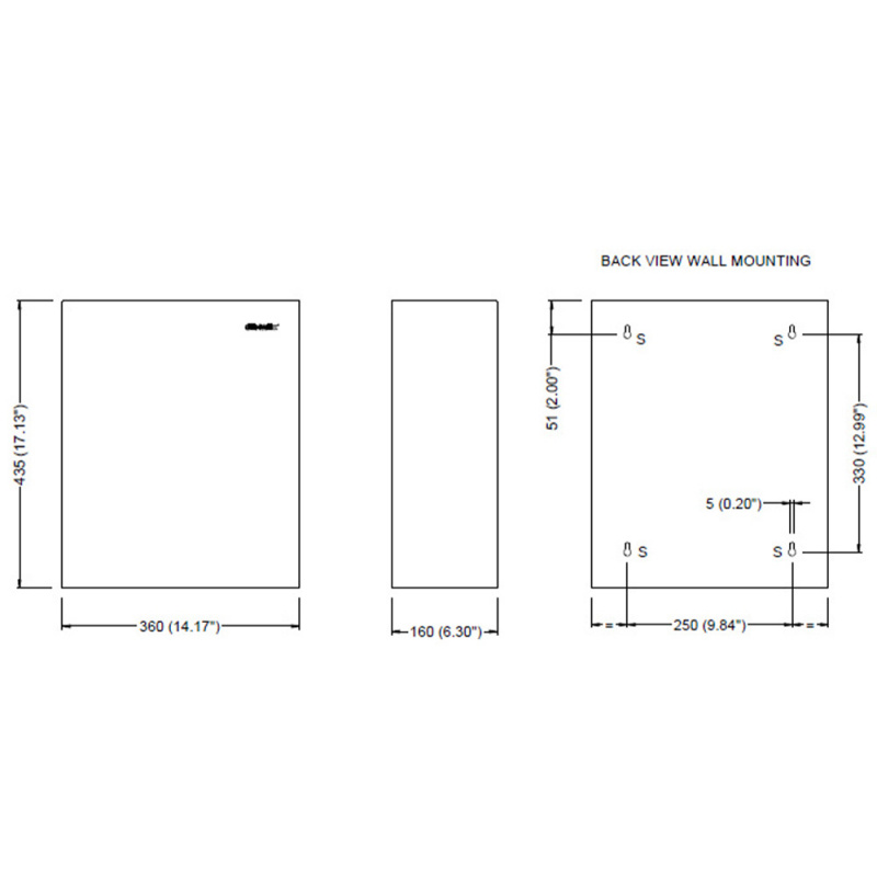 Waste basket Stay - 23L - Matt black