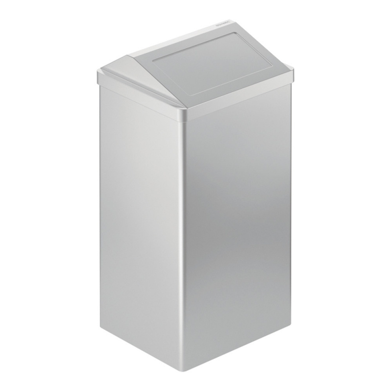 Waste bin Stay - 65L - Brushed stainless steel 