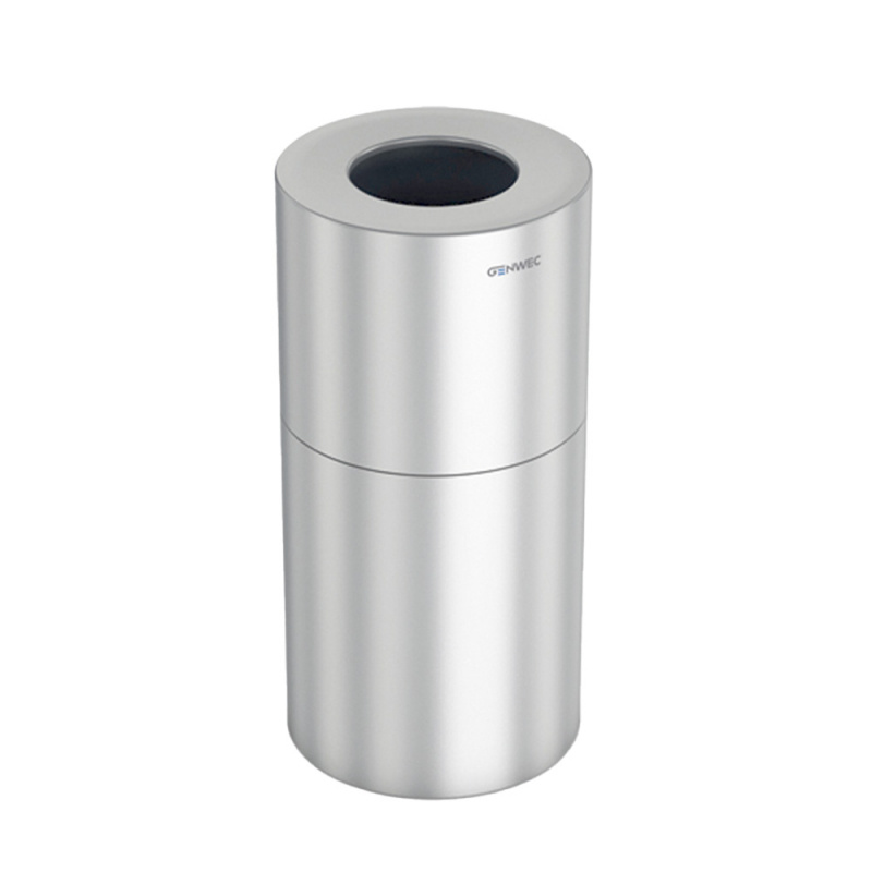 Waste bin Stay - 50L - Ø380mm - Brushed stainless steel 