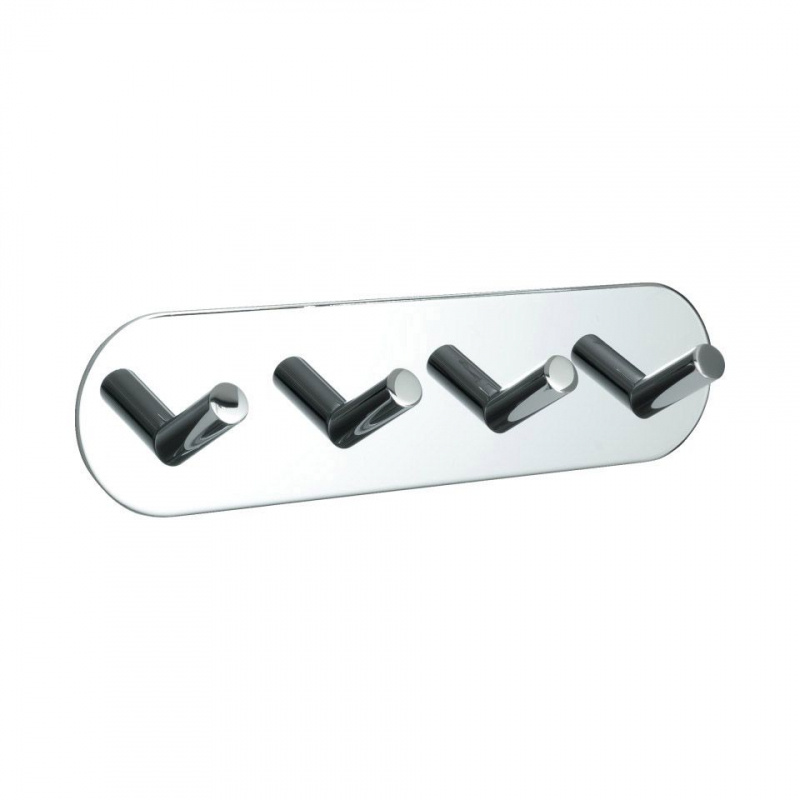 Base 100 - 4 Hook - Polished Chrome