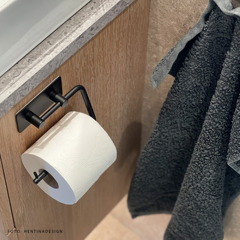Base 200 - Toilet Paper Holder - Matt Black