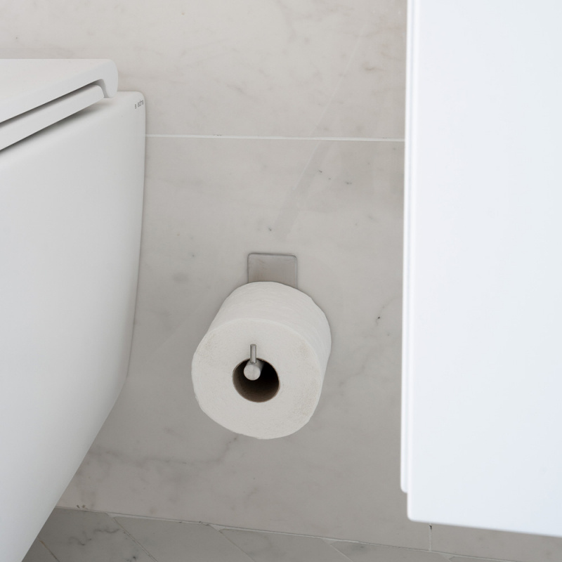 Base 200 - Spare Paper Holder - Brushed stainless steel