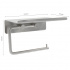 Base - Toilet paper holder with shelf - Brushed stainless steel