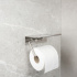 Base - Toilet paper holder with shelf - Brushed stainless steel