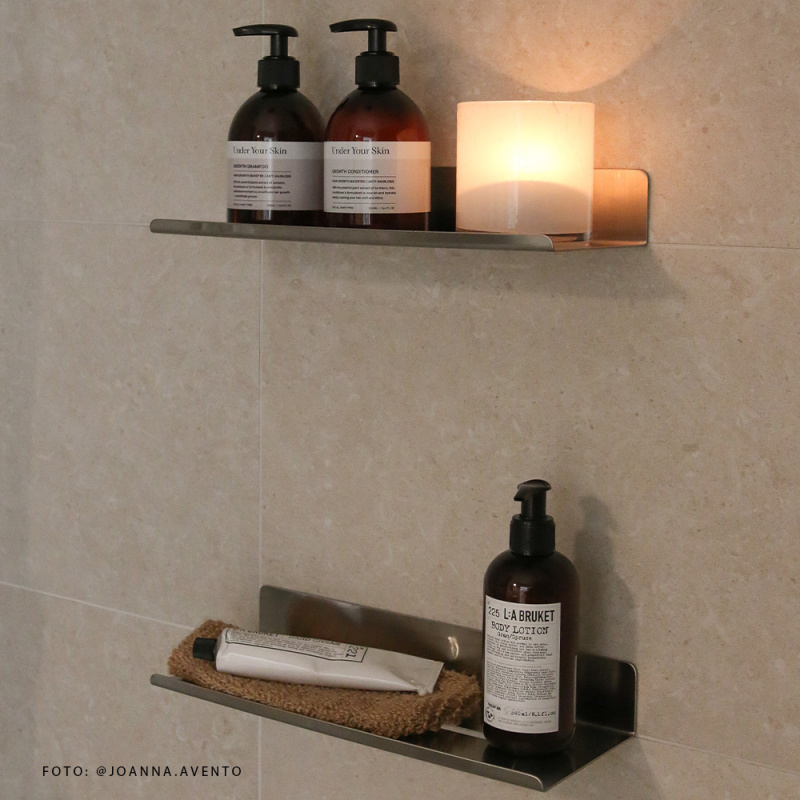 Base - Shelf - Brushed stainless steel