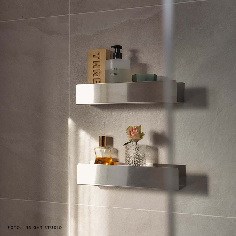 Base - Shower Shelf - Brushed stainless steel