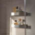 Base - Shower Shelf - Brushed stainless steel Base - Shower Shelf - Brushed stainless steel