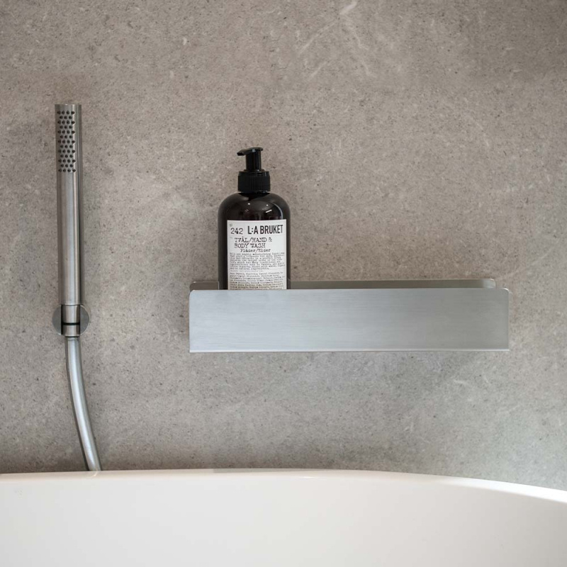 Base - Shower Shelf - Brushed stainless steel