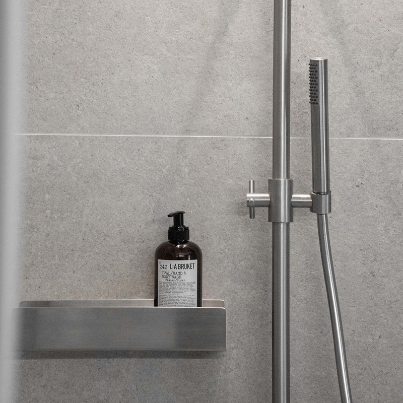 Base - Shower Shelf - Brushed stainless steel