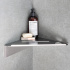 Base - Corner shelf - Brushed stainless steel