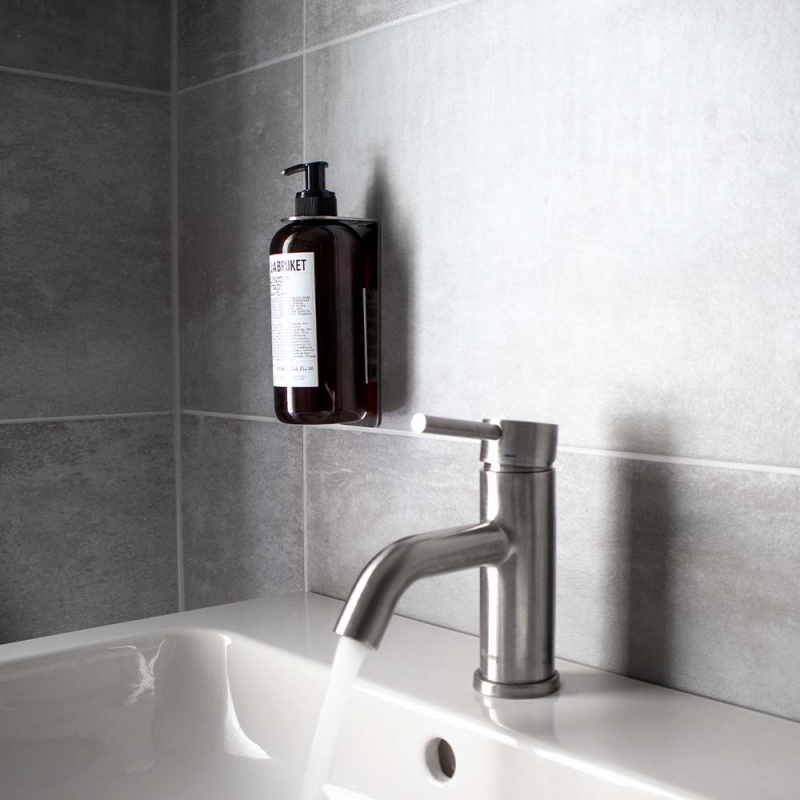 Base - Soap Pump Holder - Brushed stainless steel