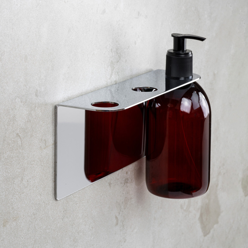 Base - Soap Pump Holder Triple - Polished chrome