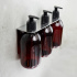 Base - Soap Pump Holder Triple - Brushed stainless steel Base - Soap Pump Holder Triple - Brushed stainless steel