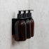 Base - Soap Pump Holder Triple - Matt black Base - Soap Pump Holder Triple - Matt black
