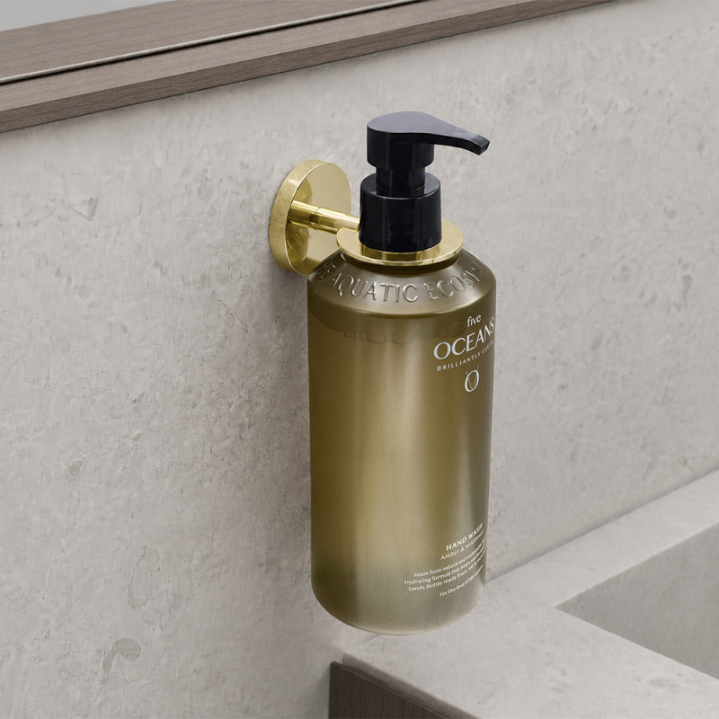 Calm - Soap Pump Holder - Polished brass