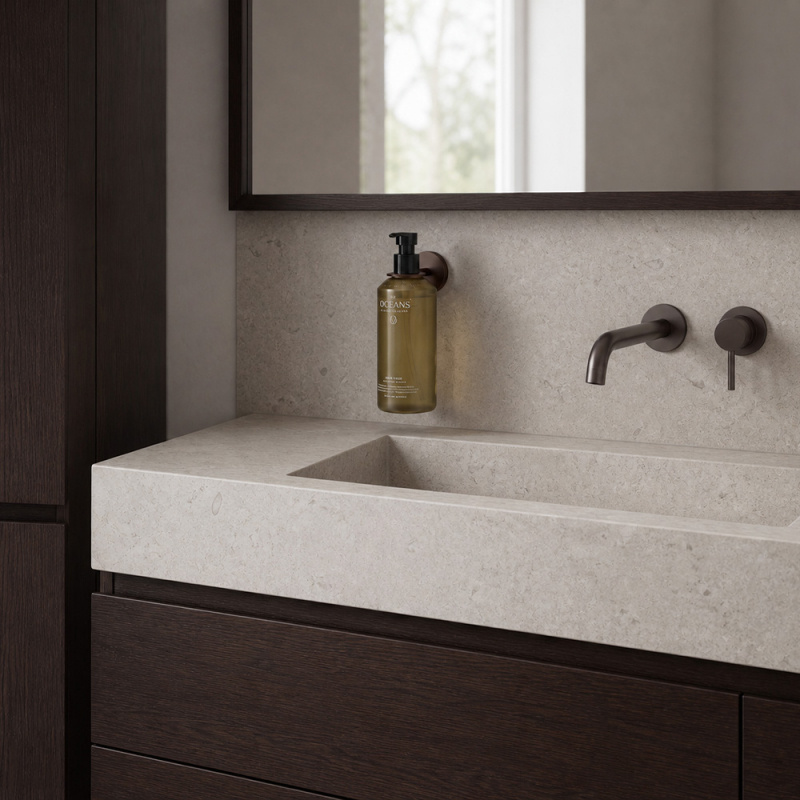 Calm - Soap Pump Holder - Burnished brass