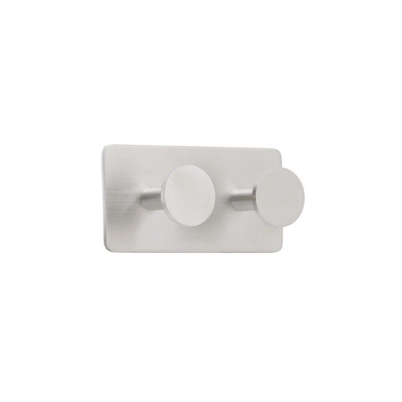 Base 210 - 2 Hook - Brushed stainless steel