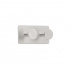 Base 210 - 2 Hook - Brushed stainless steel
