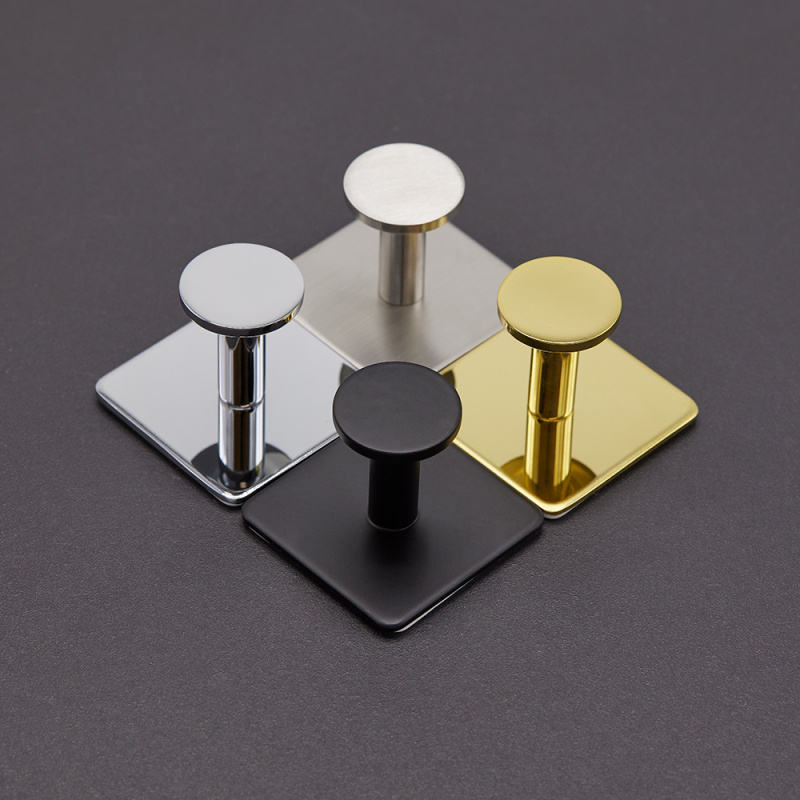 Base 210 - 2 Hook - Brushed stainless steel