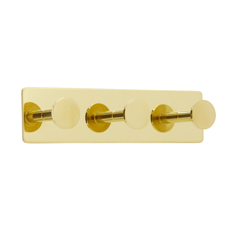 Base 210 - 3 Hook - Brass