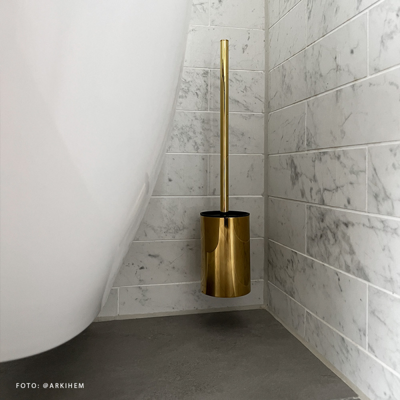 Solid / Base - Toilet Brush - Brass