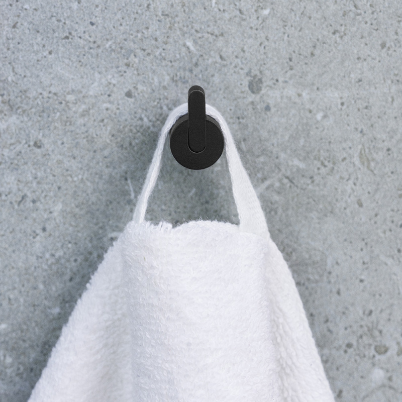 Flow - Single hook - Matte black