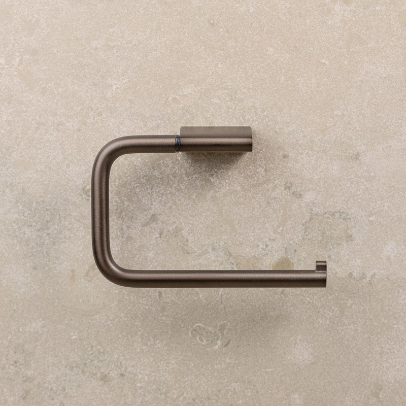 Flow - Toilet paper holder - Burnished brass