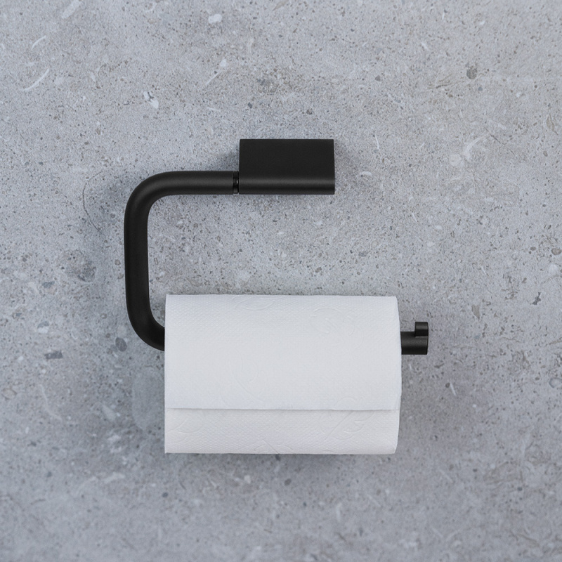 Flow - Toilet paper holder - Matte black