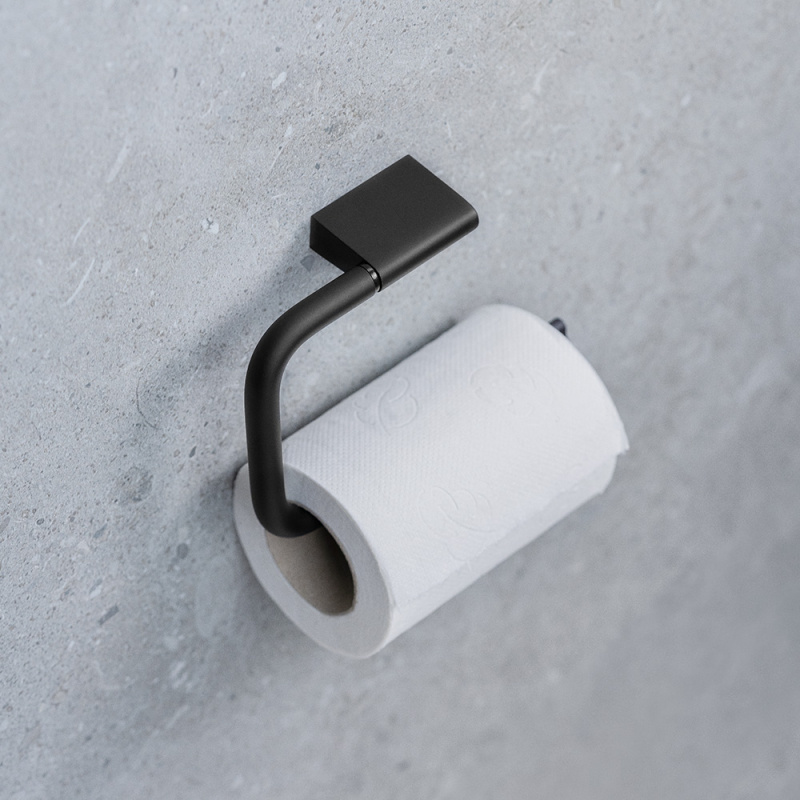 Flow - Toilet paper holder - Matte black
