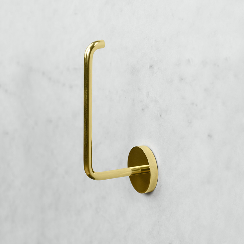 Calm - Spare toilet holder - Polished brass