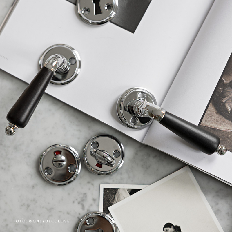 Door Handle Balder - Chrome/black