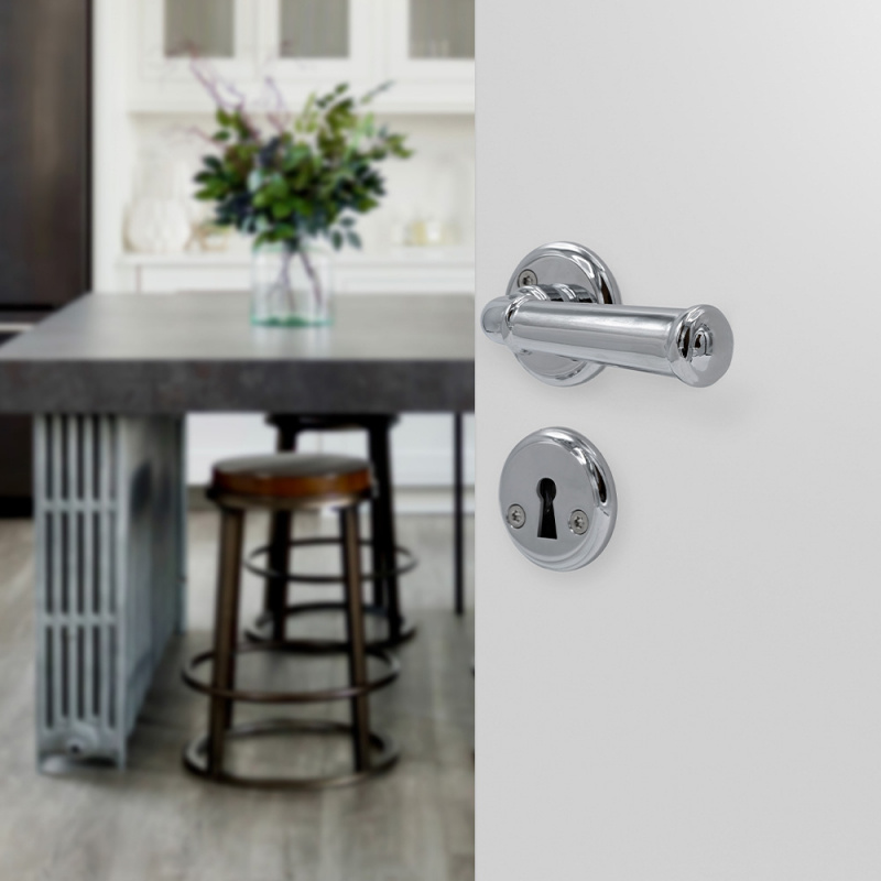 Door Handle Hampton - Polished Chrome