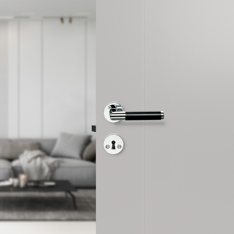 Door Handle Koster - Chrome/black