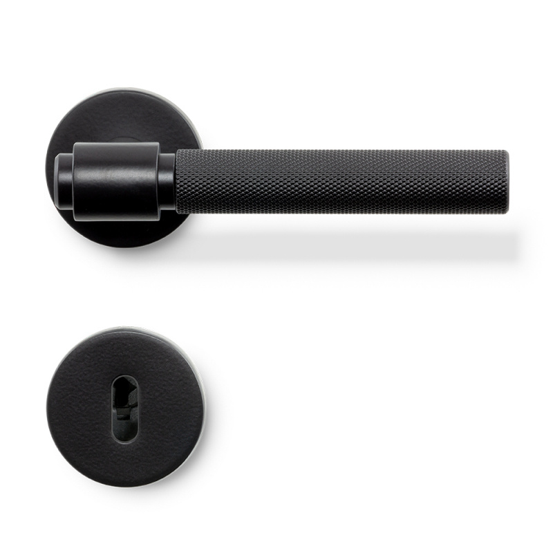 Door handle Helix 200 - Scandinavian standard - Matt Black