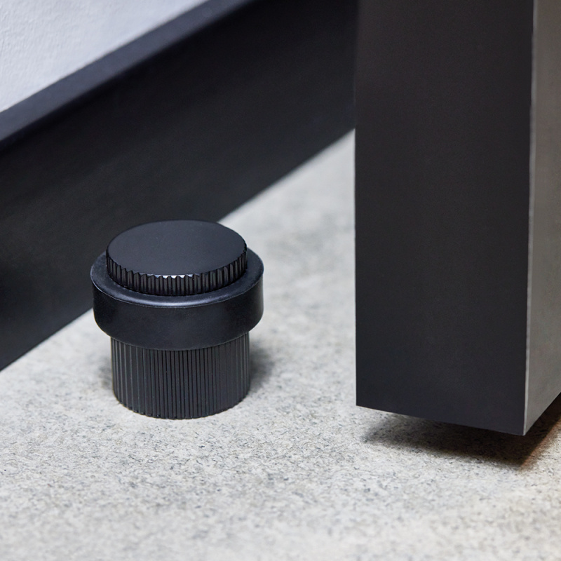 Door Stop Helix Stripe - Matt Black
