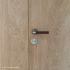 Door Handle Kastrup 04 - Stainless steel Brown leather
