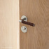 Door Handle Kastrup 04 - Stainless steel Brown leather