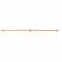 Extension rod Aveny - 600mm - Oak/Brushed stainless steel