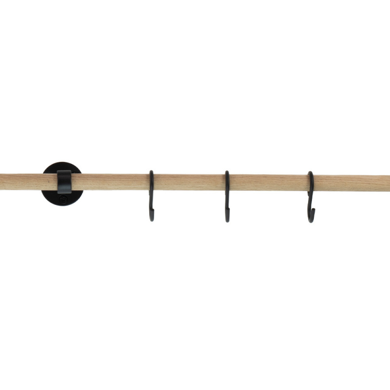 Extension rod Aveny - 600mm - Oak/Matt black