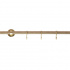 Extension rod Aveny - 600mm - Oak/Polished Untreated Brass