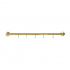 Kitchen rail Aveny - 600mm - Complete - Polished Untreated Brass