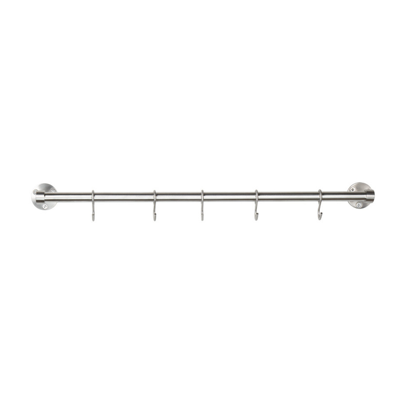 Kitchen rail Aveny - 600mm - Complete - Brushed stainless