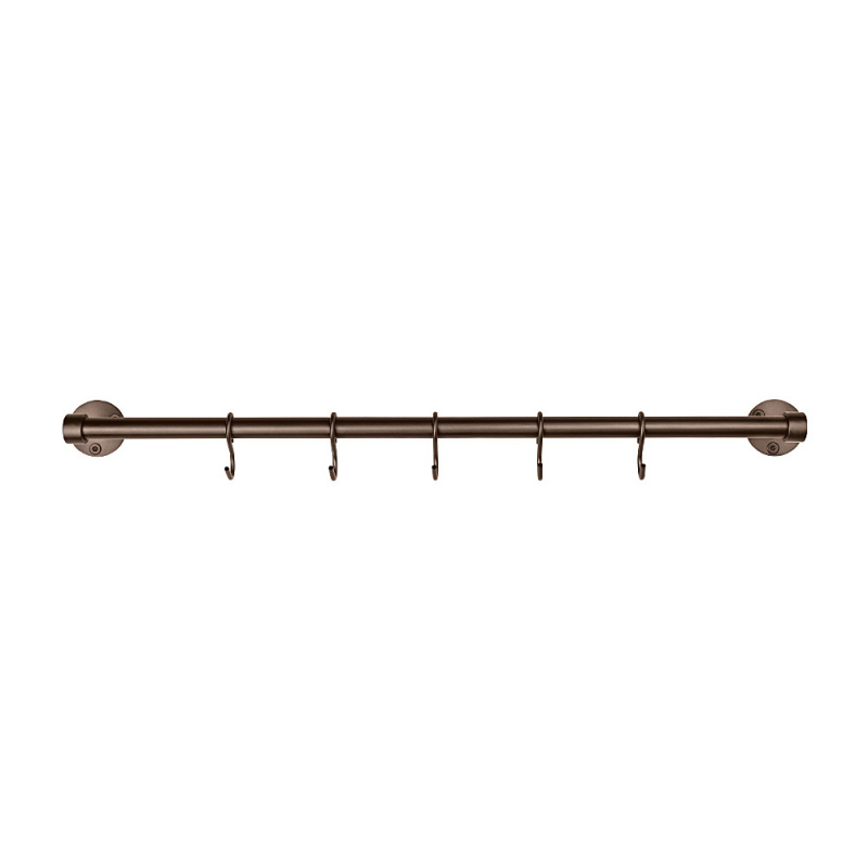 Kitchen rail Aveny - 600mm - Complete - Burnished brass