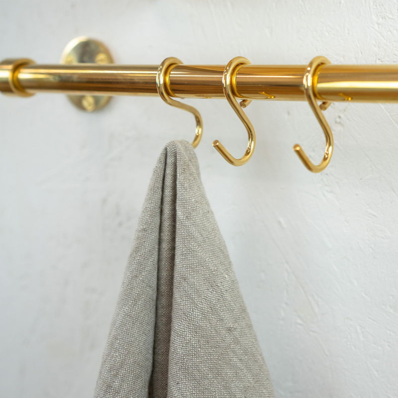 Extension rod Aveny - 600mm - Polished Untreated Brass