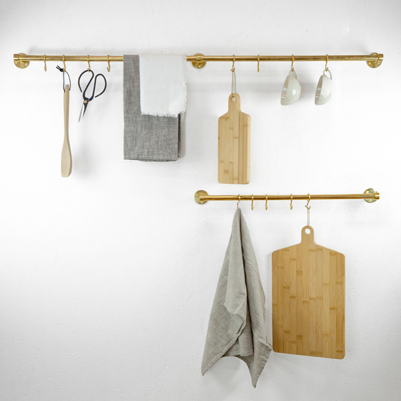 Extension rod Aveny - 600mm - Polished Untreated Brass