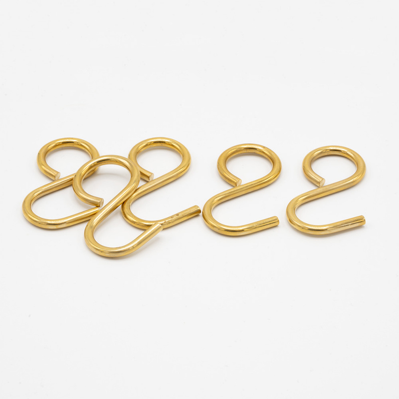 Hooks Kitchen railing Aveny - 5-p - Polished Untreated Brass
