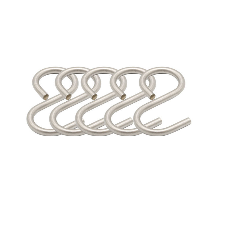 Hooks Kitchen railing Aveny - 5-p - Brushed stainless