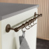 Hooks Kitchen railing Aveny - 5-p - Burnished brass Hooks Kitchen railing Aveny - 5-p - Burnished brass